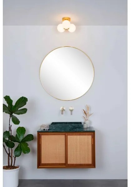 Lucide 74116/03/02 - Kúpeľňové stropné svietidlo TRUDY 3xG9/40W/230V IP44 zlatá