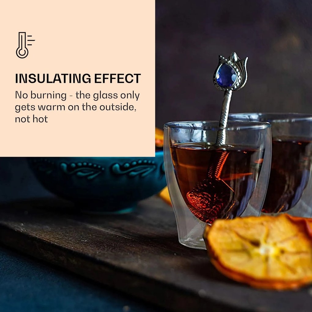 Feelino DUOS, dvojstenné poháre, 2 x 80, 310, 400 ml, vrátane lyžičky