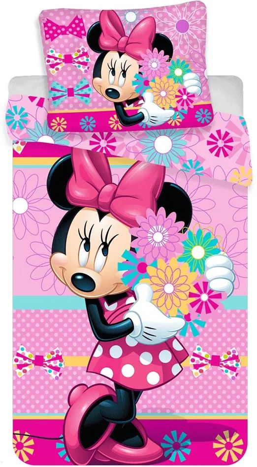 Detské obliečky Minnie Mouse 02 140x200 70x90 cm 100% Bavlna Jerry Fabrics