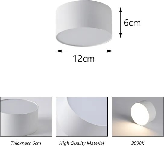 Brilagi - LED kúpeľné stropné svietidlo FORIS LED/14W/230V priemer 12 cm biele IP44