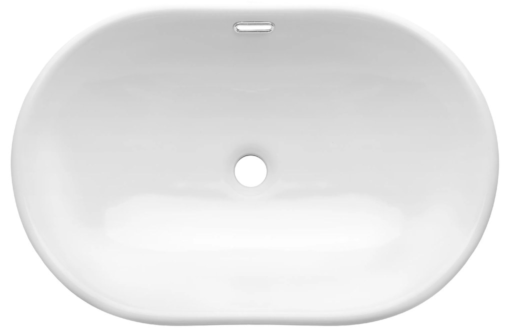 Invena Egina, umývadlo na zapustenie do pracovnej dosky 60x40x18 cm, biela, INV-CE-52-060-W