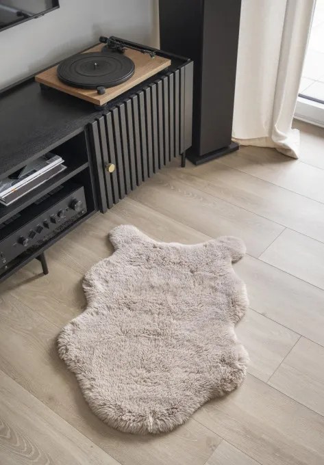 Koberec  FLUFFY tmavobéžový