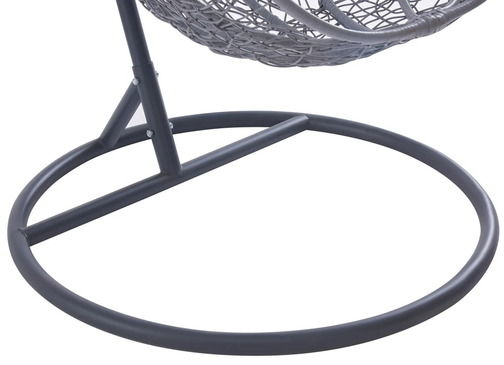 Závěsné houpací křeslo Houseland Luna L šedé