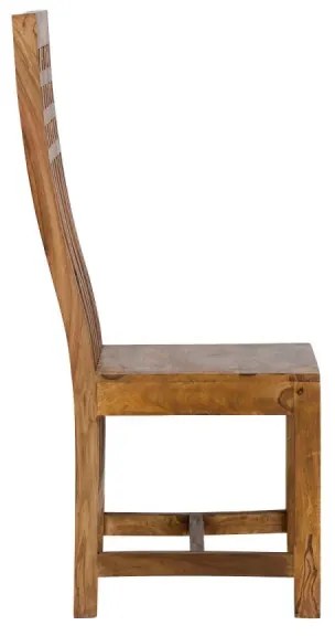 furniture-nabytek.cz - Masívna stolička Castello z palisandru, lakovaná, hnedá – sada 2 ks