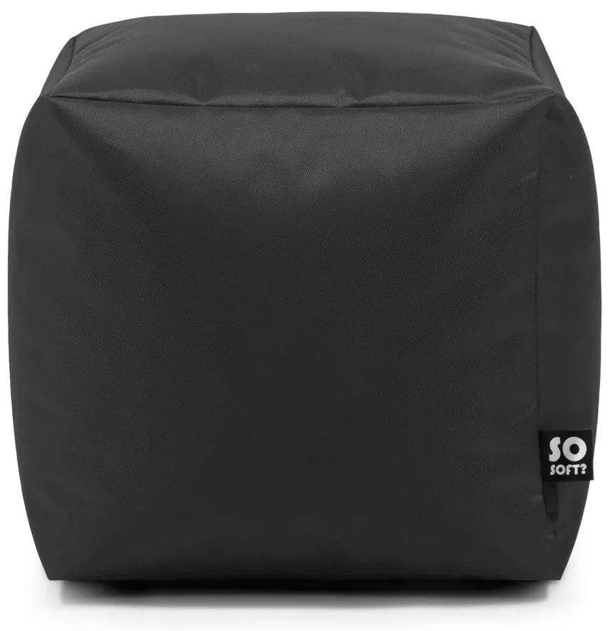 Červený detský sedací vak z imitácie kože Cube M – So Soft?