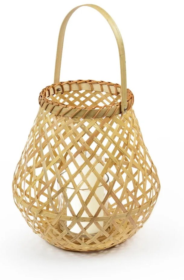 Bambusový lampáš Compactor Bamboo Lantern, ⌀ 25 cm