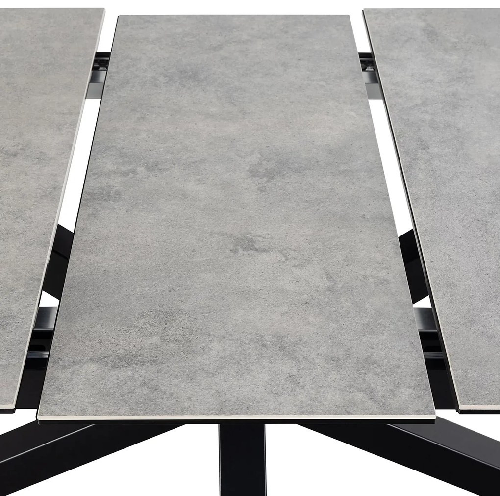 Jídelní rozkládací stůl Heaven 200/240 cm šedý/černý