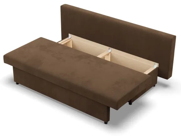 Pohovka NOLA rozkladacia, hnedá