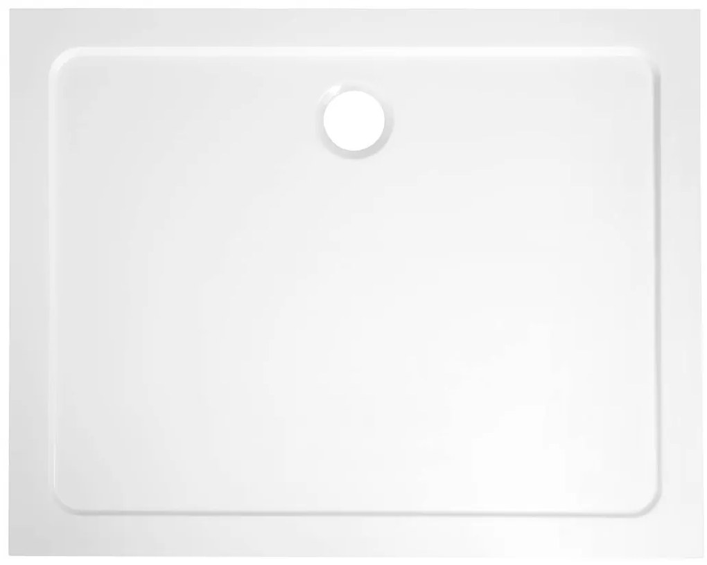 Aqualine Aqualine, TECMI sprchová vanička z liateho mramoru 100x80x3 cm, PQ10080