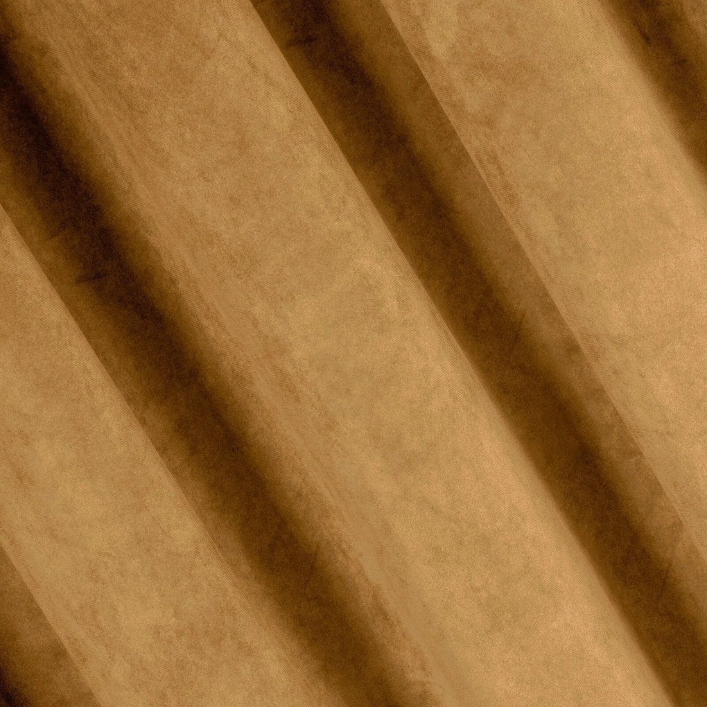 ZATEMŇOVACÍ ZÁVES NA KRÚŽKOCH RIA 140X250 CM MEDOVÁ