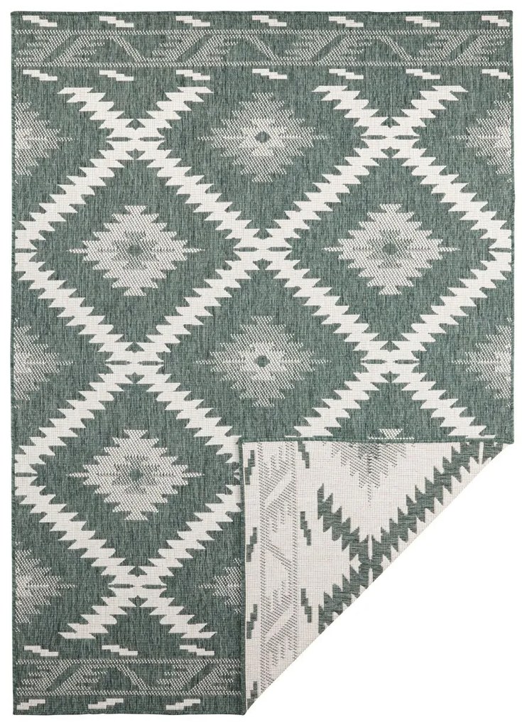 NORTHRUGS - Hanse Home koberce Kusový koberec Twin Supreme 103431 Malibu green creme – na von aj na doma - 80x150 cm