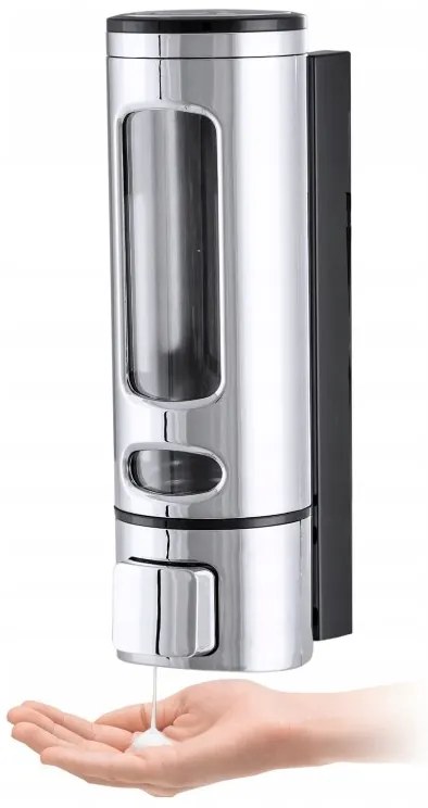 Gamma AH50, nástenný dávkovač mydla 400ml, chrómová, GMA-DOZS-CH