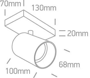 Moderné svietidlo ONE LIGHT stropné svietidlo 65105N/B