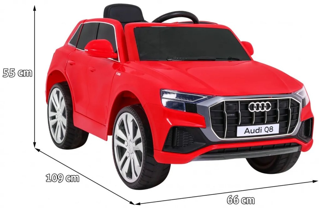 RAMIZ Elektrické autíčko RS AUDI Q8 JJ2066 - červené