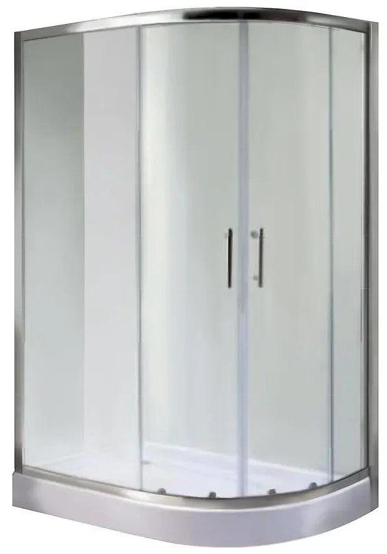 Sprchový kút A1900T 80/100/185 Grafit L/P