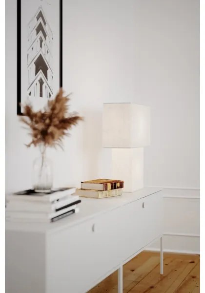 ByRydens 4024610-5000 - Stolná lampa iSQUARE 1xE27/8W/230V biela