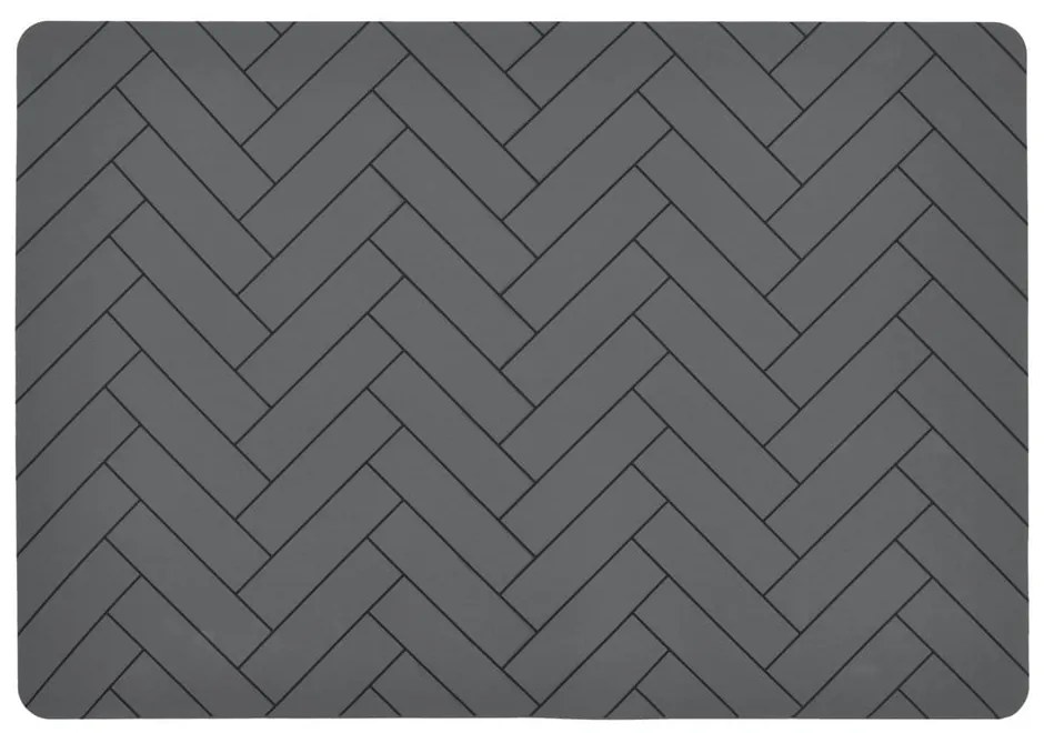 Sivé silikónové prestieranie Södahl Tiles, 33 x 48 cm