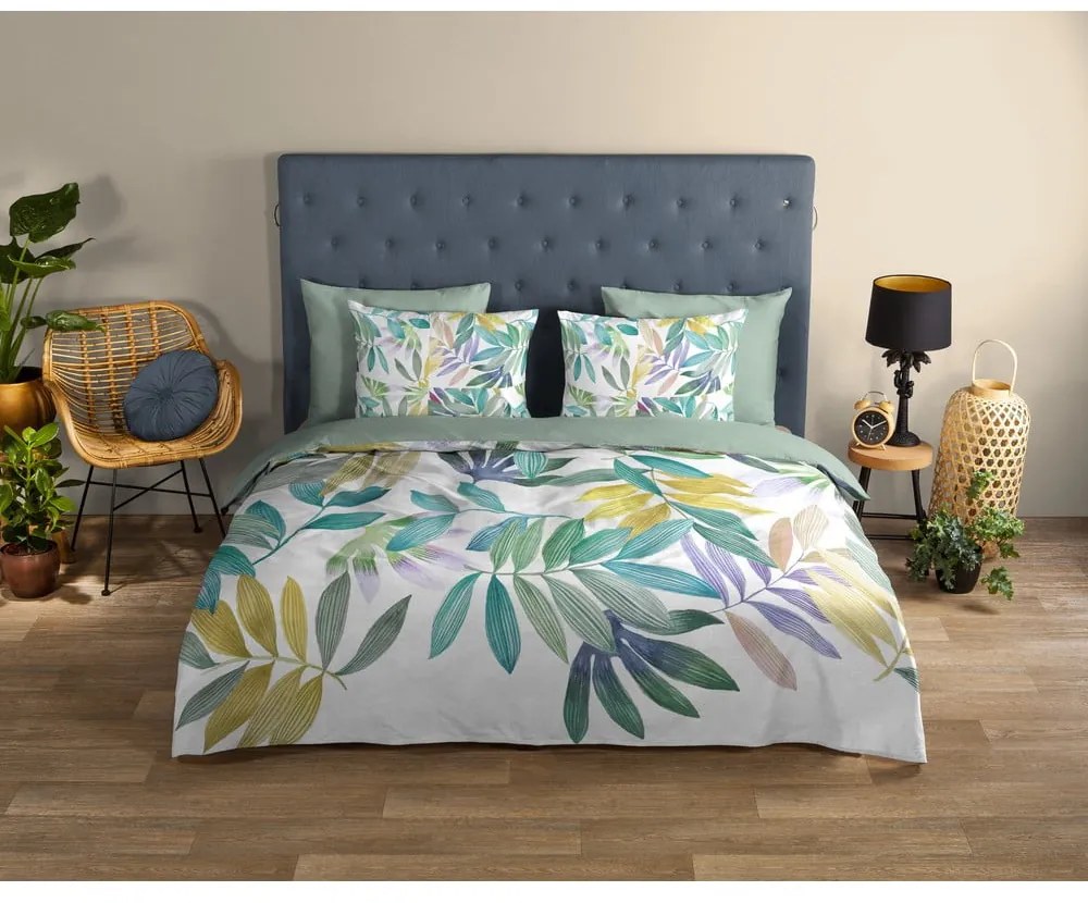 Zelené bavlnené obliečky na jednolôžko 140x200 cm Marcus – Good Morning