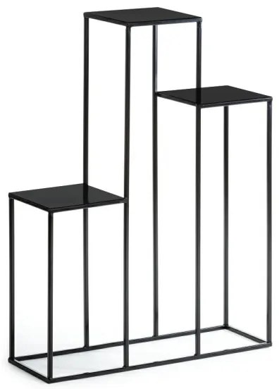 Stojan na kvety 80x60 cm čierna