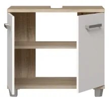 Kúpeľňová skrinka VENOM biela/dub sonoma