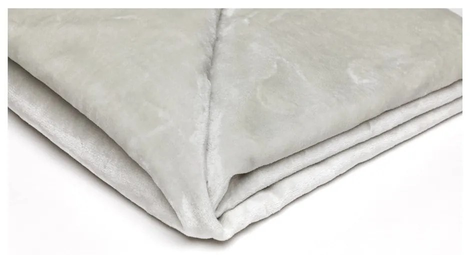 Svetlosivá mikroplyšová deka My House, 150 × 200 cm