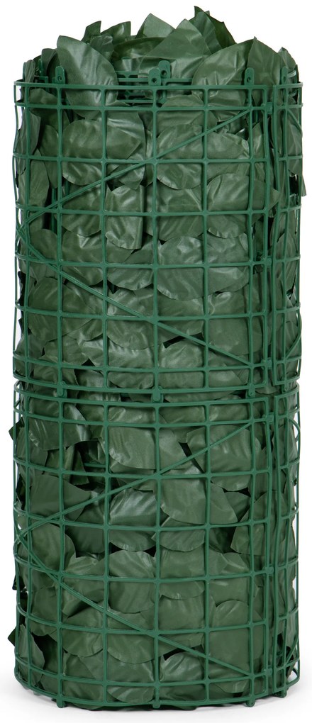 Umelý živý plot z brečtanu, 500x50 cm, zelený balkónový kryt, maskovanie