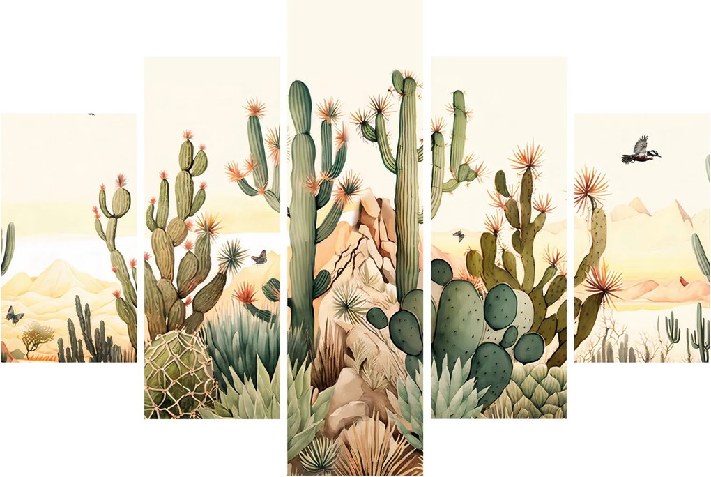 Obraz - Púšť, aquarel (150x105 cm)