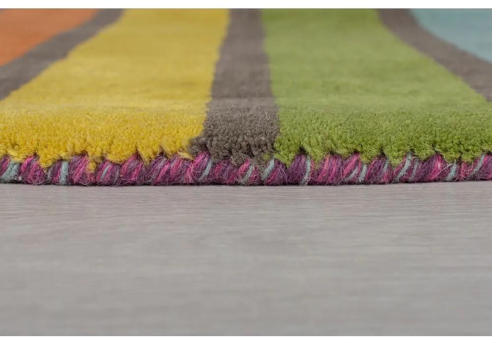 Flair Rugs koberce Ručne všívaný kusový koberec Illusion Candy Multi kruh - 160x160 (priemer) kruh cm