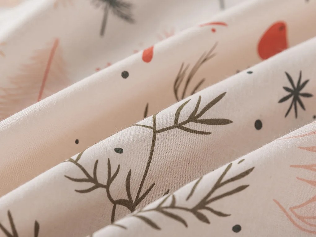 XPOSE® Predĺžené bavlnené Renforcé obliečky ŠKANDINÁVSKE VIANOCE