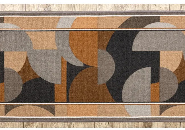 Protišmykový behúň MALIS geometrický, béžový - Výpredaj