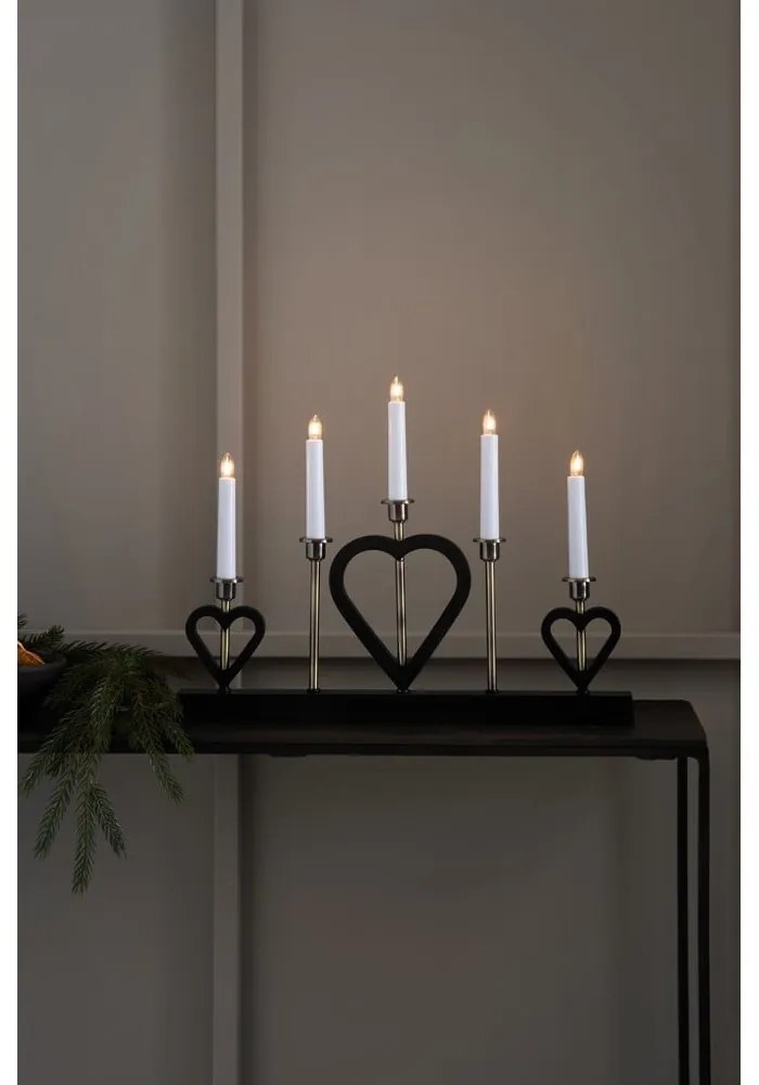 Čierna vianočná svetelná dekorácia Melissa – Markslöjd