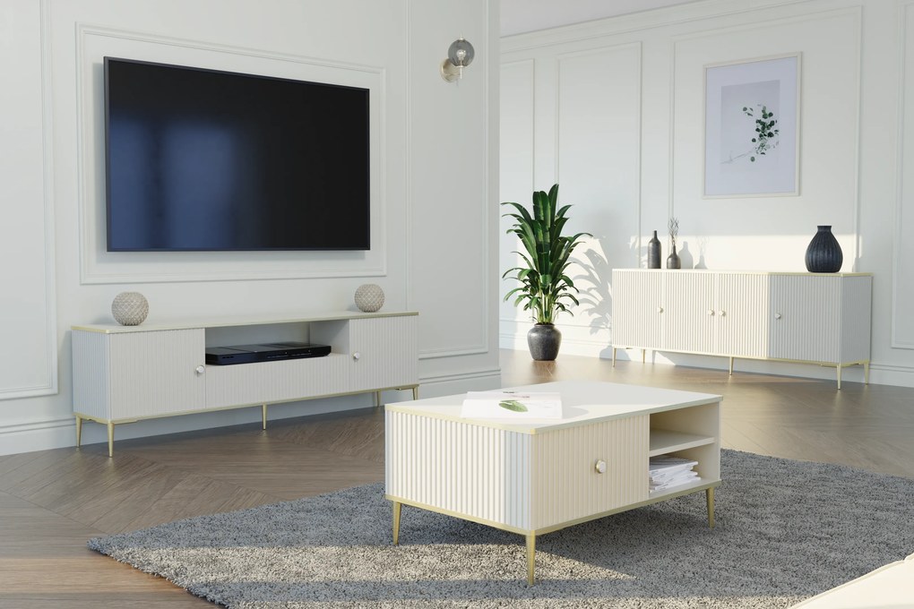 TV stolík/skrinka Pietra 180 (kašmír). Akcia -20%. Vlastná spoľahlivá doprava až k Vám domov. 1124971