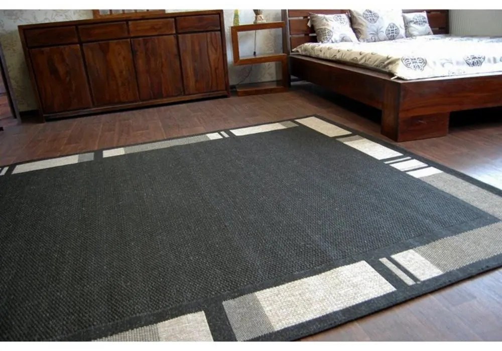 Kusový koberec Uga čierny 240x330cm