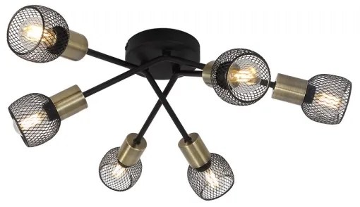 Globo 54028-6S - Prisadený luster FIASTRA 6xE14/40W/230V