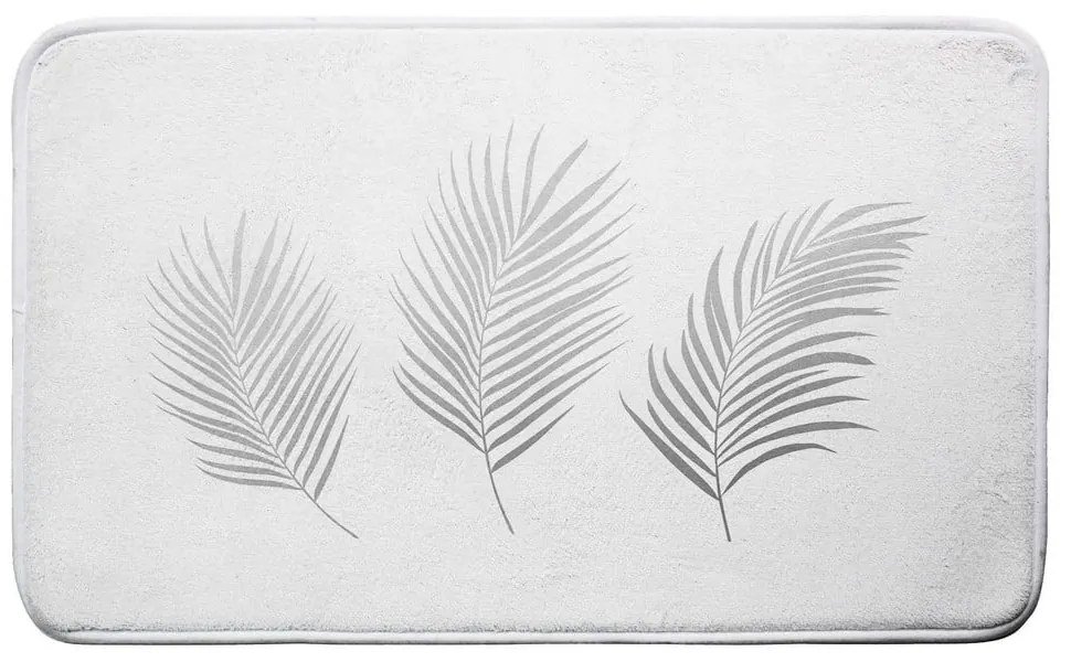 Biela/v striebornej farbe kúpeľňová predložka 45x75 cm Orbella – douceur d'intérieur