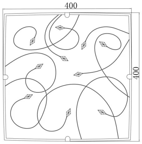 GLOBO 40393-3 - Stropné svietidlo TAVEUNI 3xE27/60W