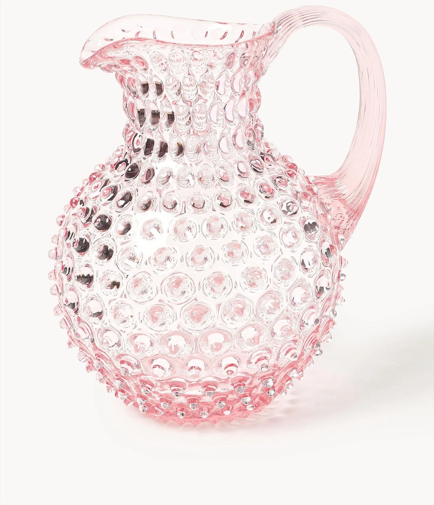 Ručne fúkaný džbán Hobnail