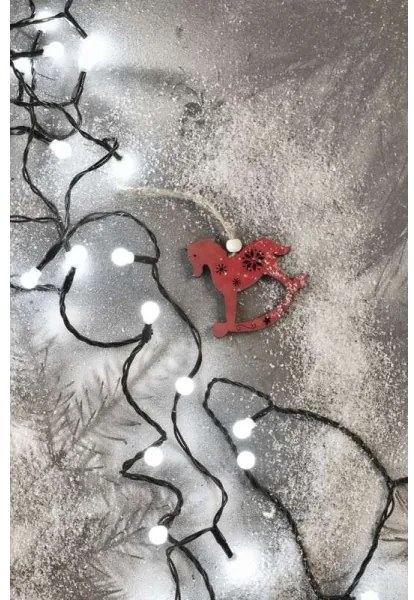 LED Vianočná vonkajšia reťaz 300xLED/35m IP44 studená biela