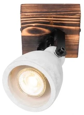 Priemyselný stropný reflektor drevo s betónom - Creto