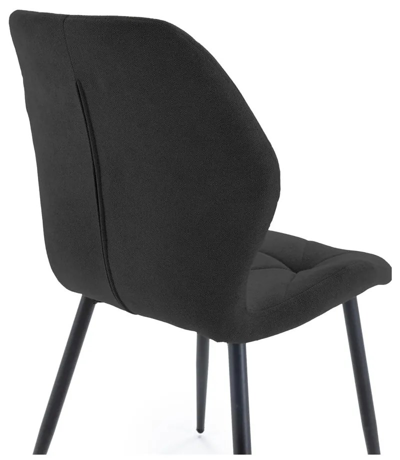 Čierne jedálenské stoličky v súprave 4 ks Luna – Marckeric