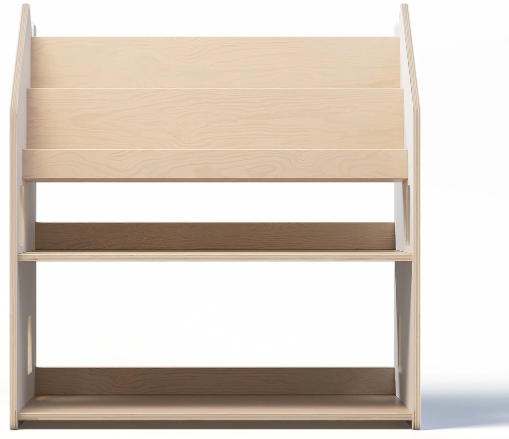 Univerzálna montessori polica 2v1 – biela