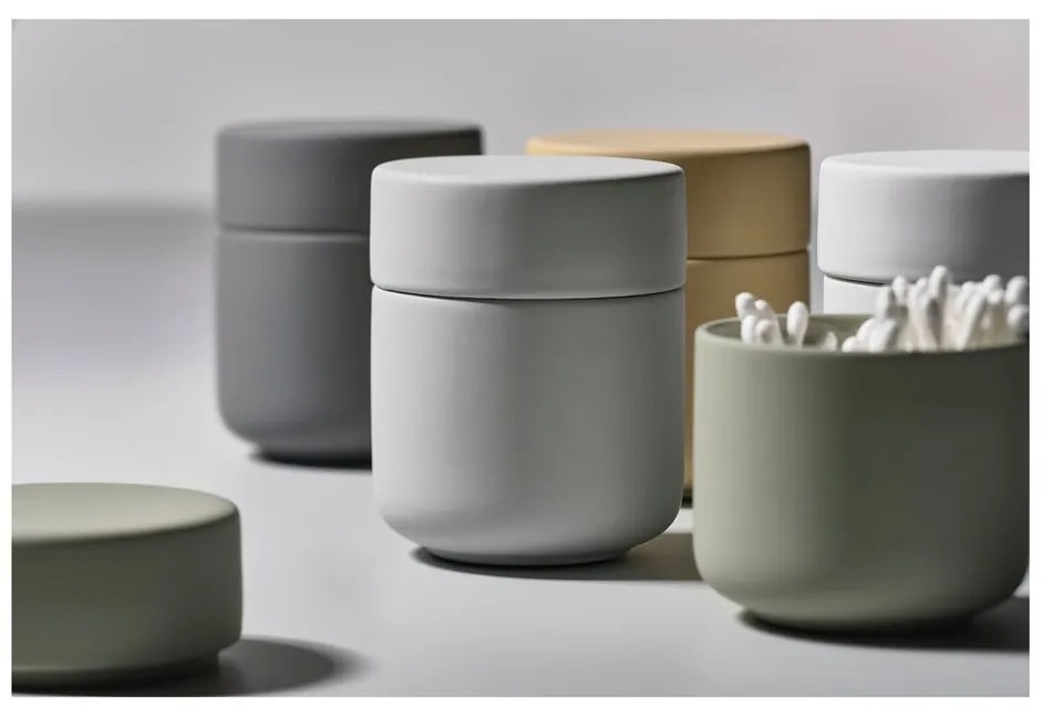 Svetlosivá kameninová dóza s vekom Zone UME