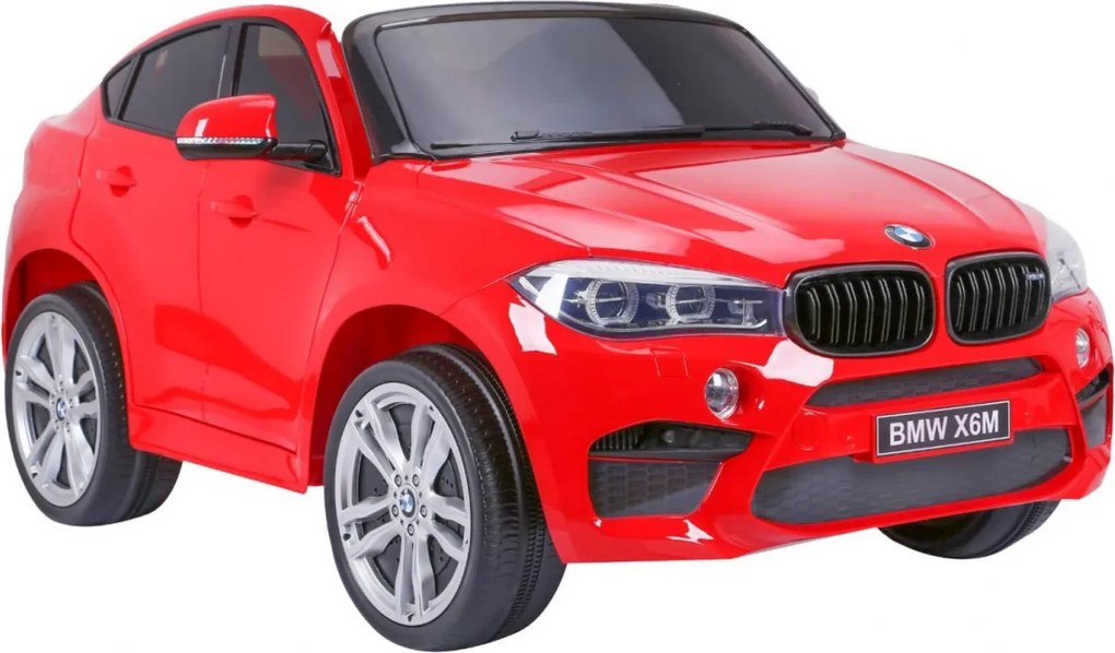 Ramiz BMW X6M XXL pre 2 deti Červené SUV + Pilot + Eco koža