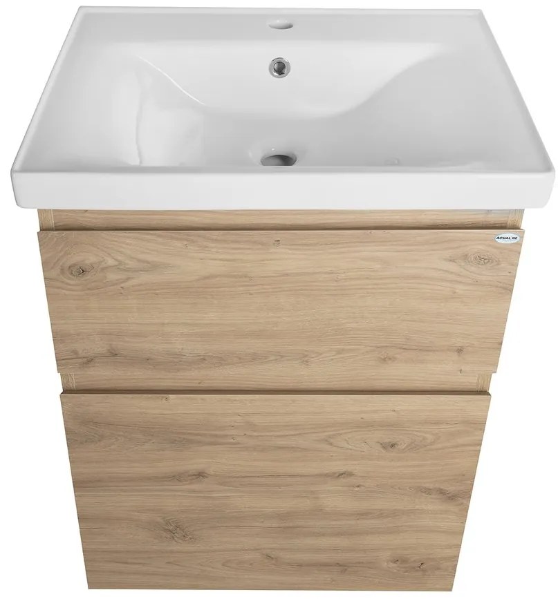 Aqualine Aqualine, ALTAIR umývadlová skrinka 57x72,5x45cm, dub emporio, AI360