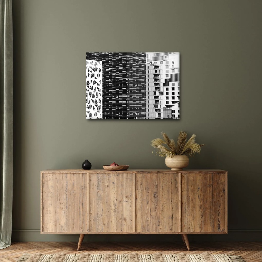 Obraz čiernobiele architektúry (70x50 cm)