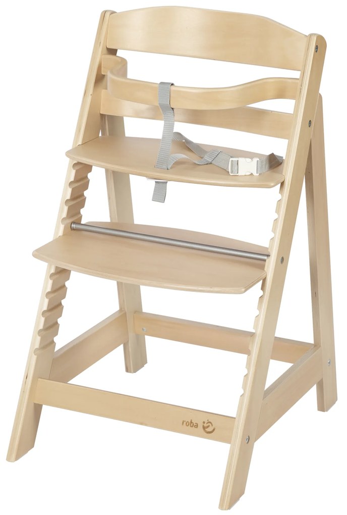 roba Detská drevená vysoká jedálenská stolička Sit Up (prírodná) (100306933)