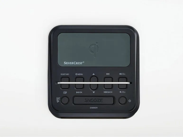 SILVERCREST®  Rádiobudík s nabíjaním Qi a Bluetooth®  (čierna)  (100334195)