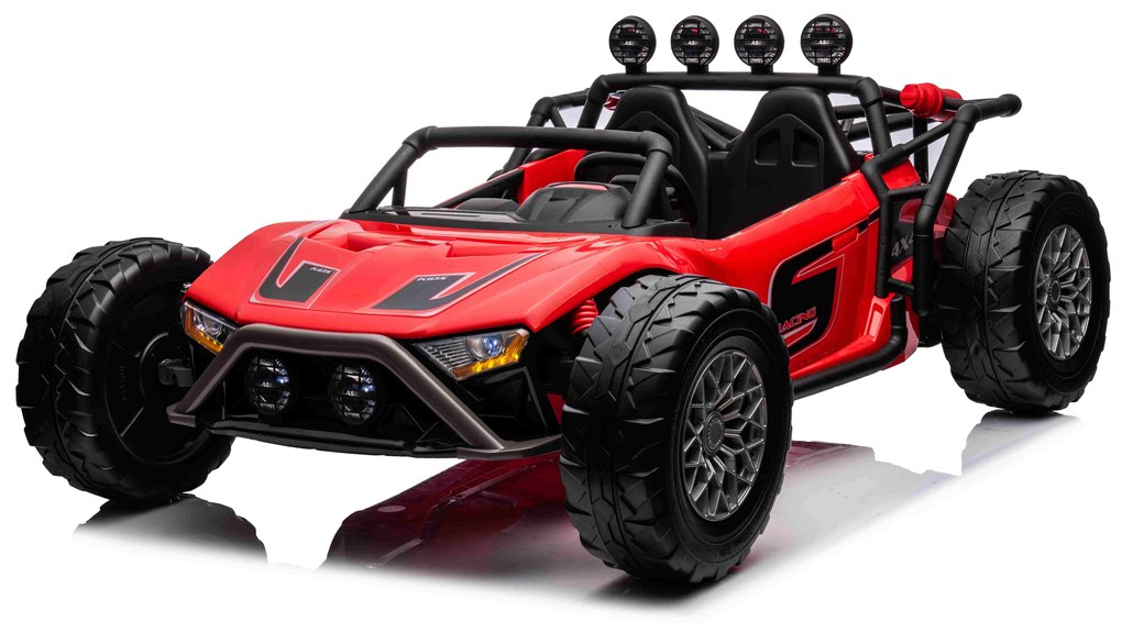 LEAN CARS Elektrické autíčko Buggy Racing 5 - červené - 2X200W - 24V/7Ah - 2023