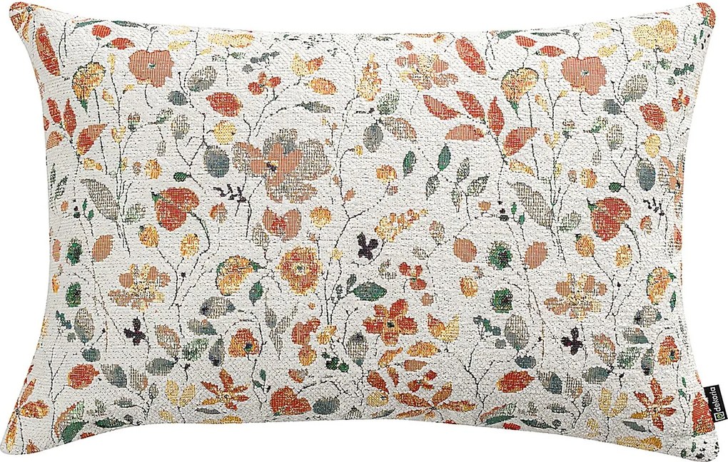 Karin - jednoduchá obliečka, 60x40cm farba produktu oranžová látka zapletaná, vzorované