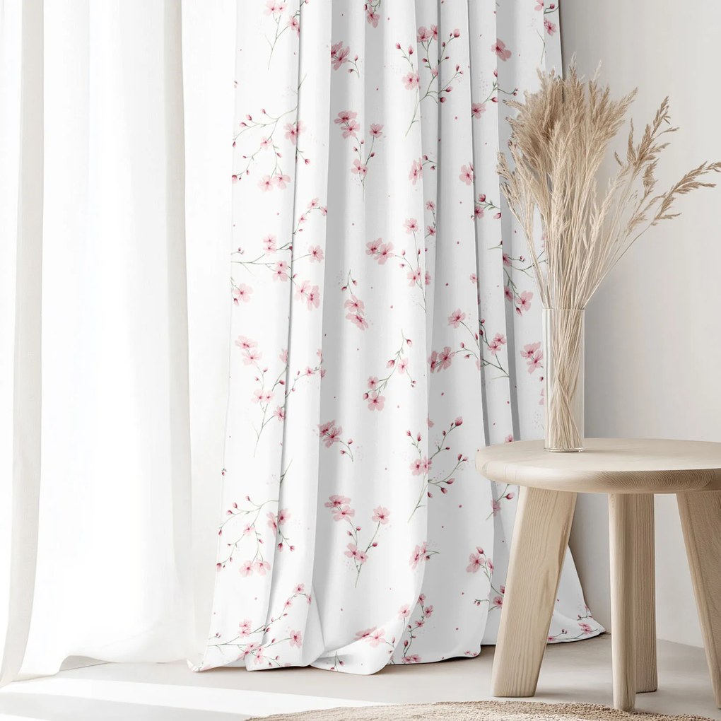 Goldea bavlnený záves - kvitnúce sakury 180x150 cm